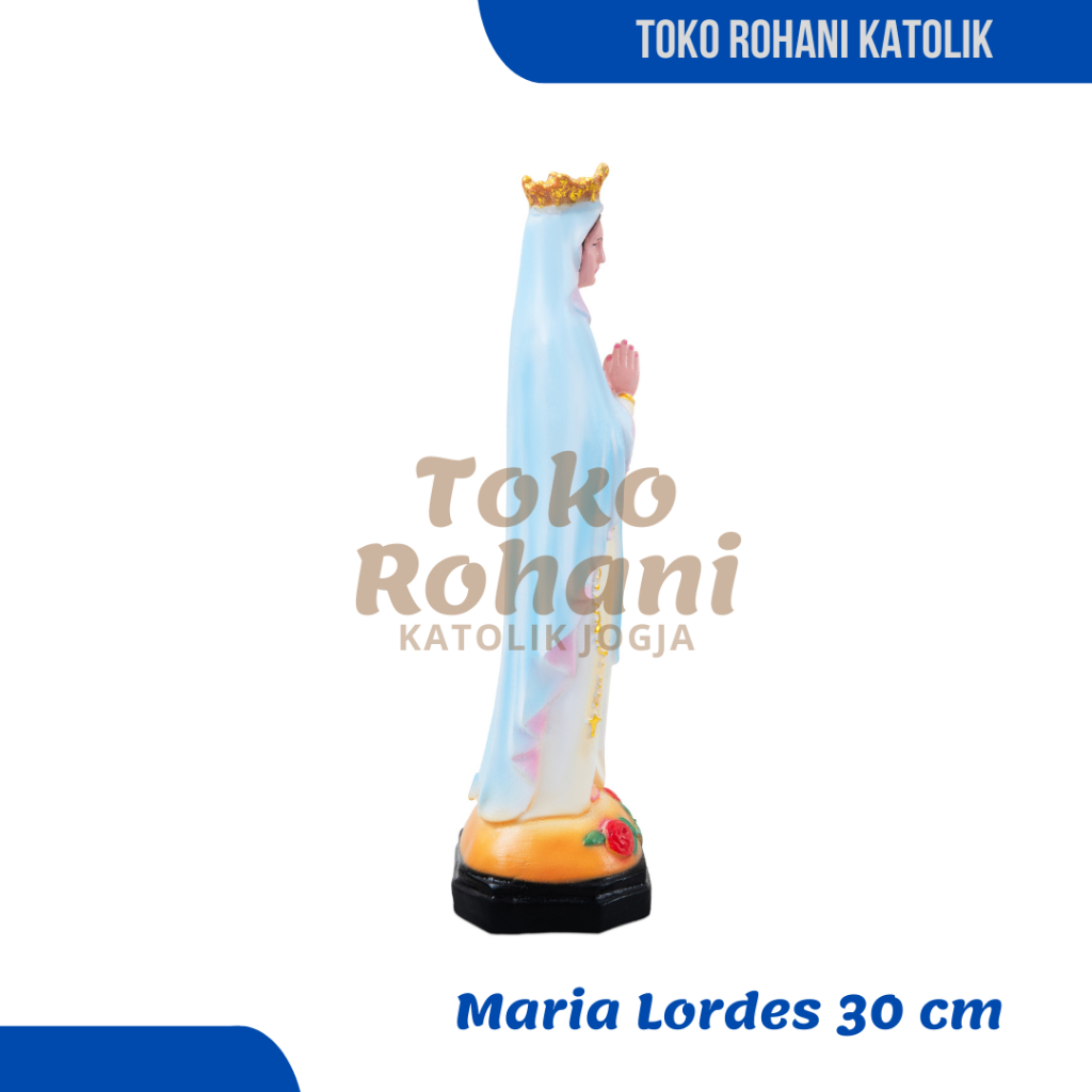 Techtopia01 Patung Maria Lordes 30 Cm / Patung Maria 30 Cm / Patung Maria Besar / Patung Bunda Maria