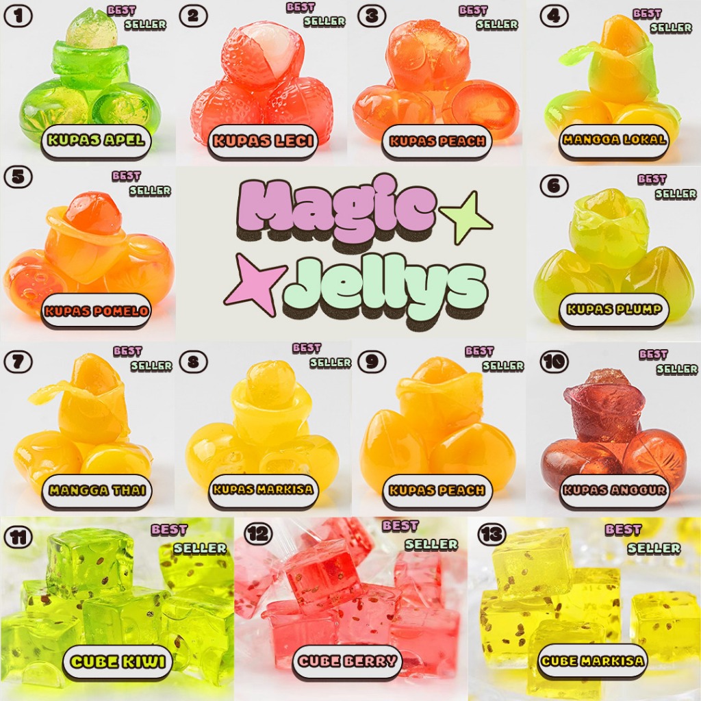 

[MagicJellys] 500gram Permen Yupi Candy Gummy Jelly Viral [MIX GABISA REQUEST]