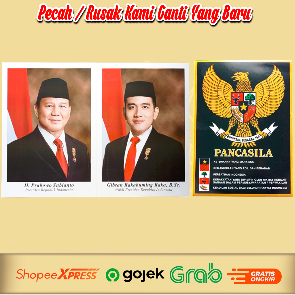 Foto Presiden & Wakil Presiden Priode 2024-2029
