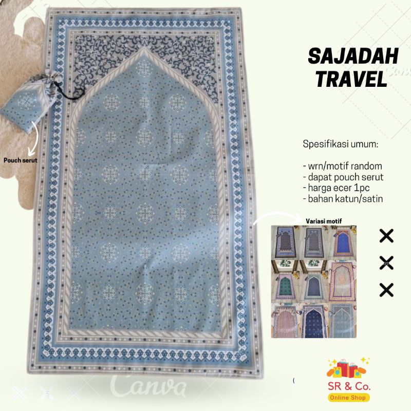 sajadah travel/ sajadah traveling/ sajadah cantik/ sajadah minimalis/ sajadah sholat