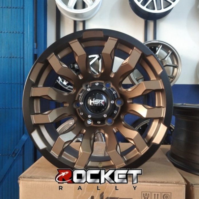Velg Mobil Offroad Ring 16 HSR BURNEH Lubang 6X139,7 Pelek Mobil Everest Dmax Terrano Blazer Prado D