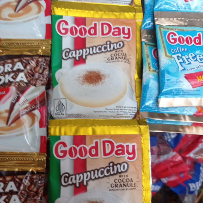 

Good Day Cappuccino isi 10 bungkus
