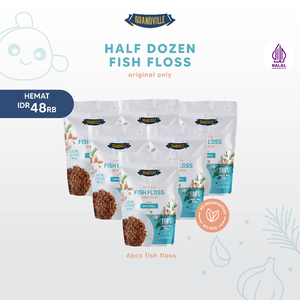 

NEW PRODUCT GRANDVILLE ABON IKAN CRUNCHY HALF DOZEN DEWI1452