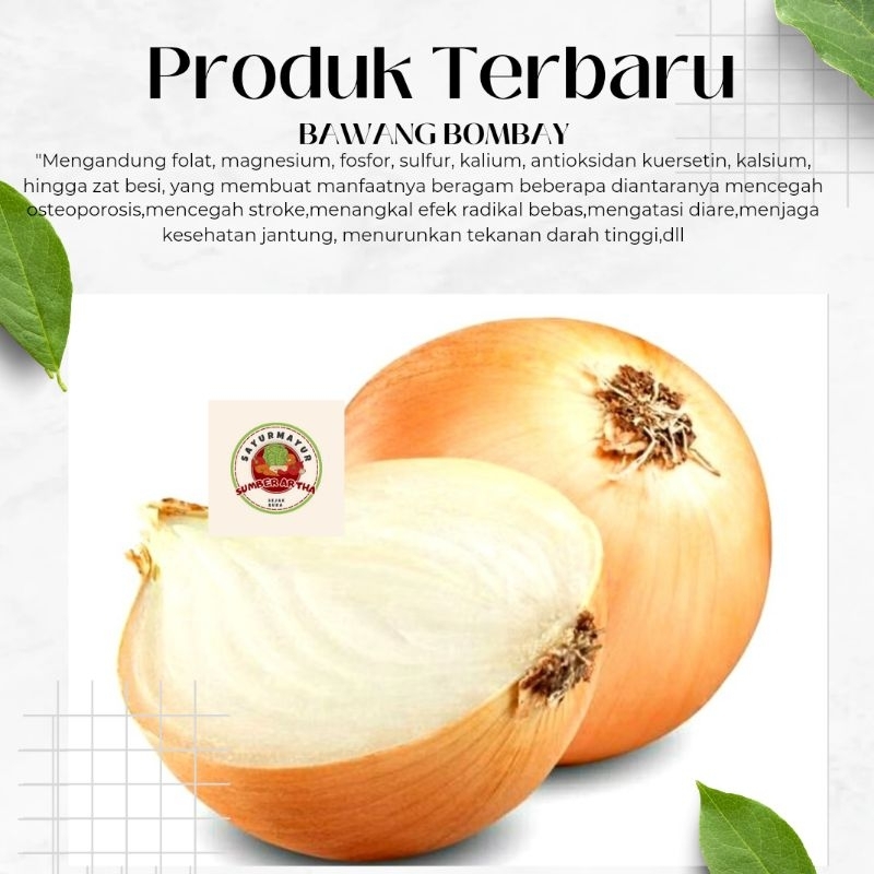 

Sayur Fresh 1Pc Bawang Bombay bagus besar murah fast delivery