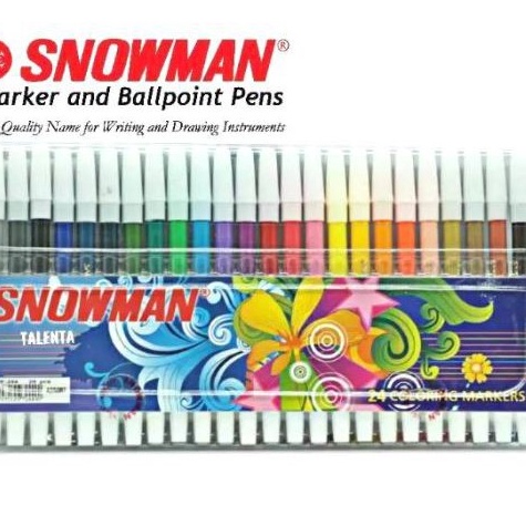 

Potongan SPIDOL SNOWMAN 24 WARNA Coloring Marker