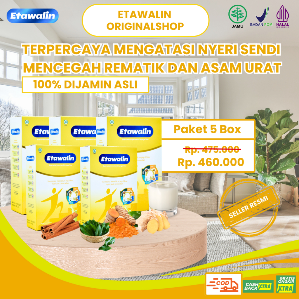 

Etawalin Susu Kambing Etawa Solusi Asam Urat Original Official 5 Box