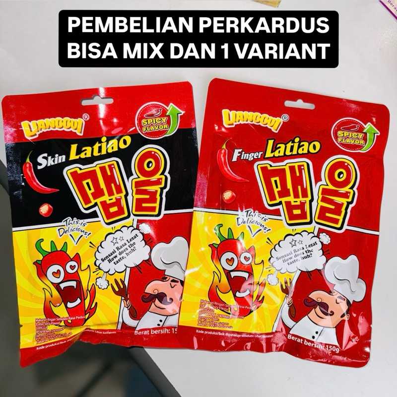 

LIANGGUI - LATIAO SKIN || LATIAO FINGER || PERKARDUS BISA DI MIX FINGER DAN SKIN 1 KARDUS 60 Bag @10pcs/Bag