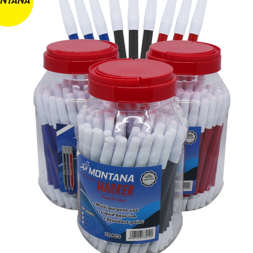 

Price Montana Spidol Marker Permanent Kecil Jar Spidol Permanent MP888MJ