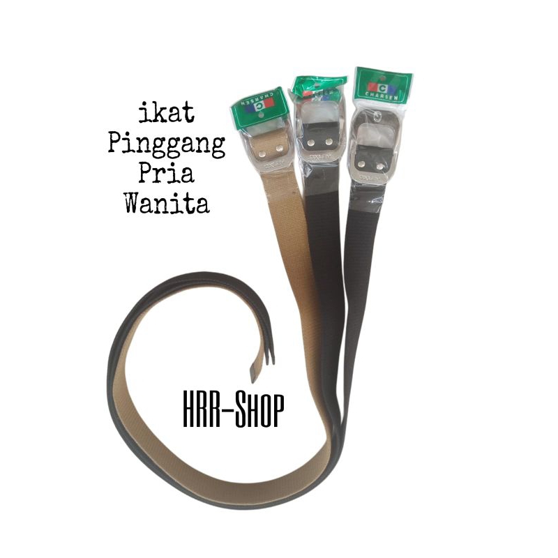 Gesper Ikat Pinggang Katun tebal Pria dan Wanita Model kepala Oval OAKLEY