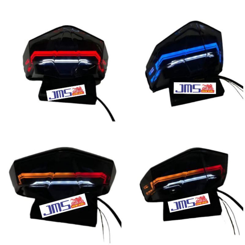 LAMPU STOPLAMP LAZY XCASE LAMPU STOP BELAKANG LAZY WARNA SENJA BIRU STOP MERAH SEN KUNING VARIO125 N