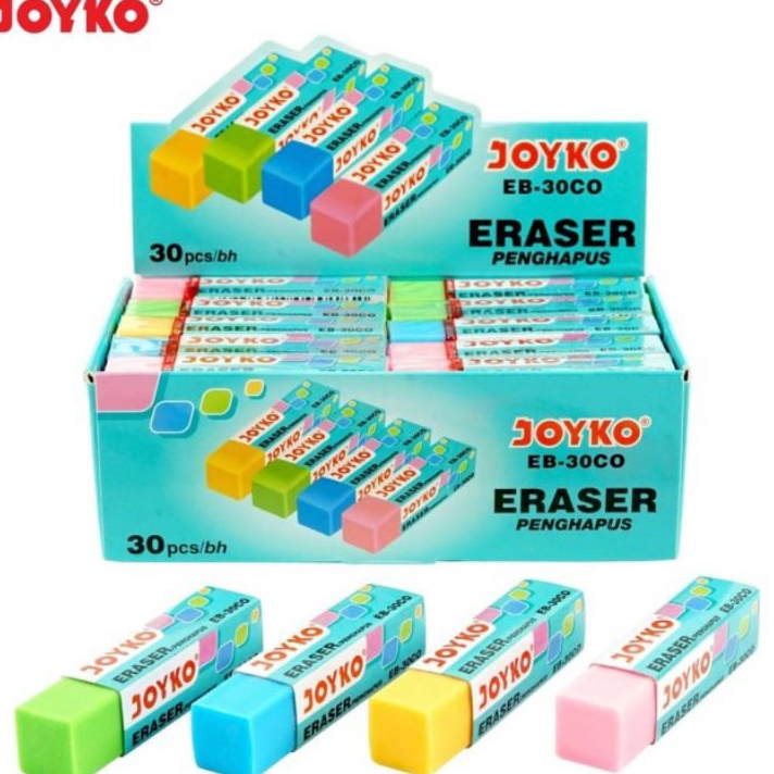 

KI3 penghapus joyko tanggung ER3COwarnawarni 1pak3pcs