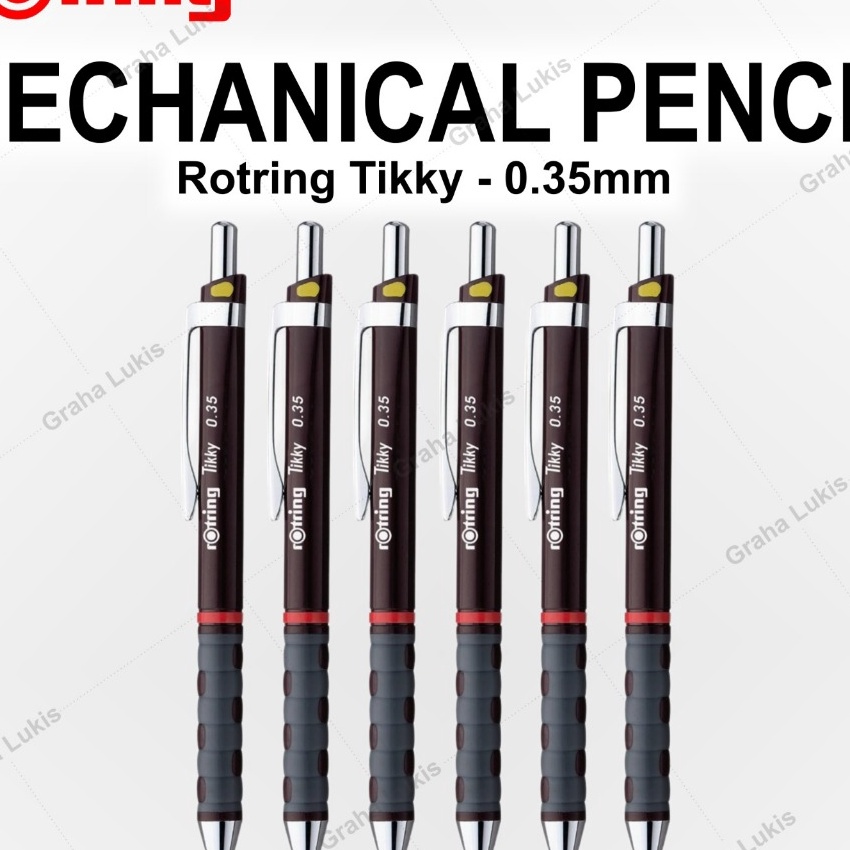 

Khusus Rotring Tikky Mechanical Pencil 35 mm Burgundy Black