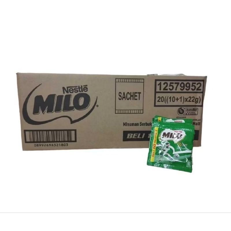 

Milo Active Go Sachet 1Dus isi 20 Renceng @10 Sachet