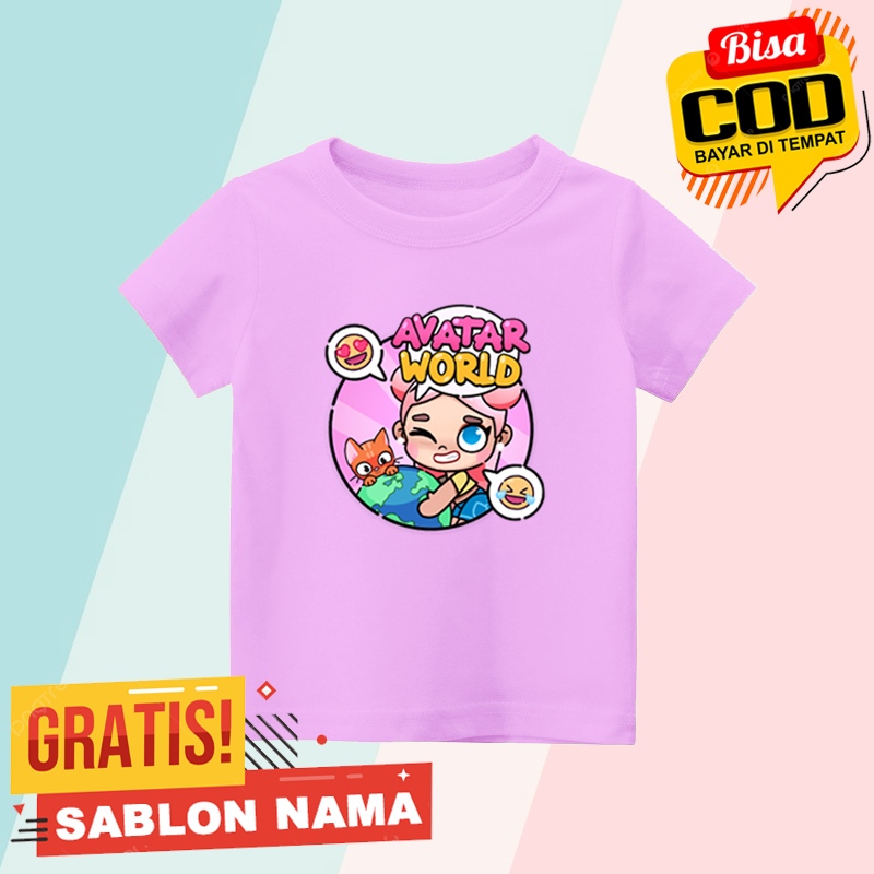 BAJU KAOS ANAK MOTIF AVATAR WORLD PAZU