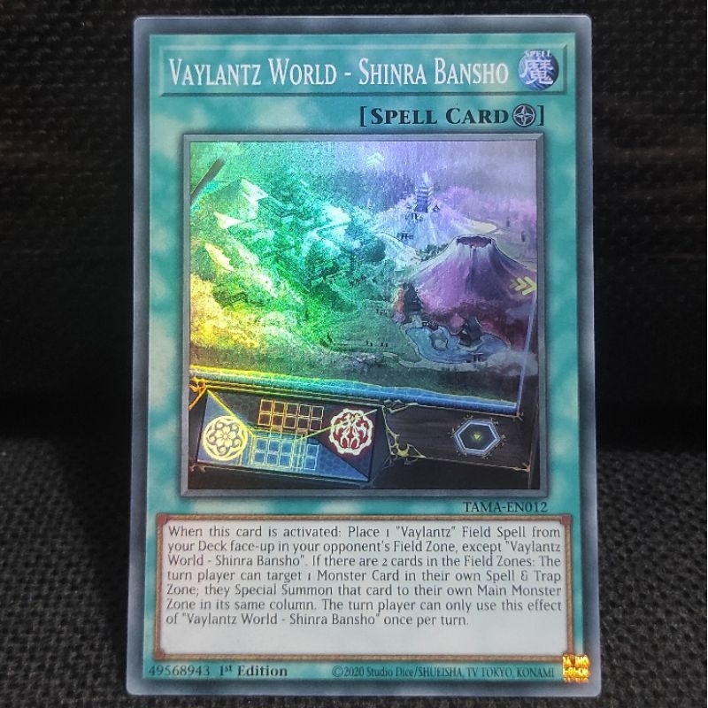 Kartu Yugioh TCG Vaylantz World - Shinra Bansho Super Rare SR ORI TAMA NM