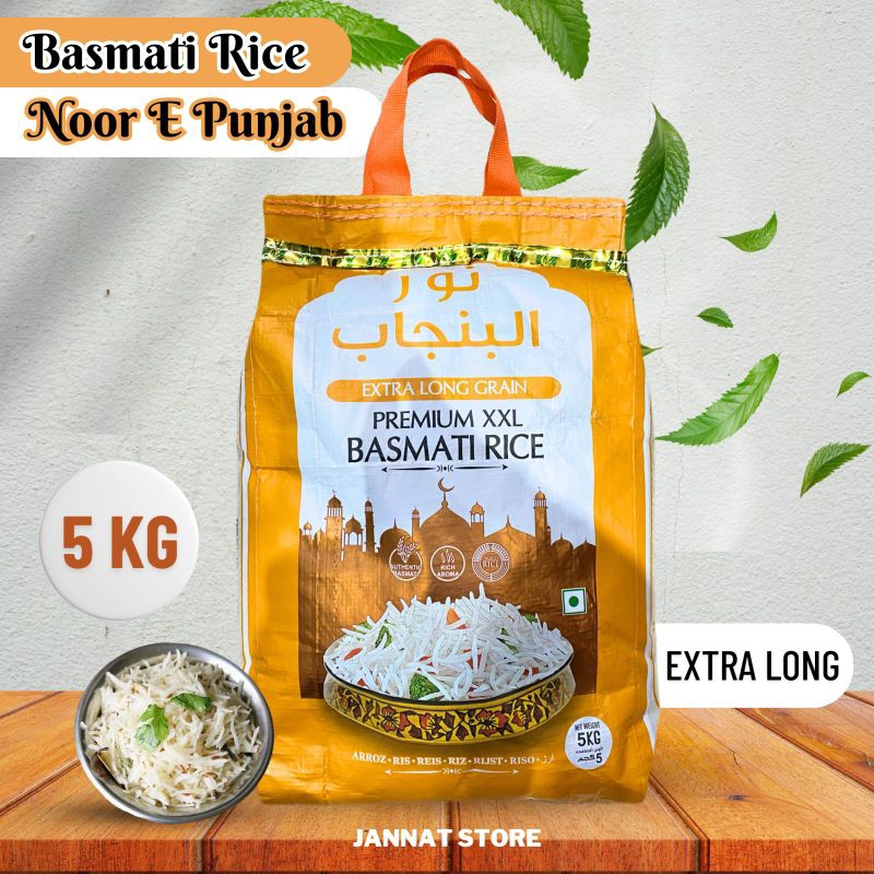 

BERAS BASMATI NOOR E PUNJAB SUPER PANJANG 5KG