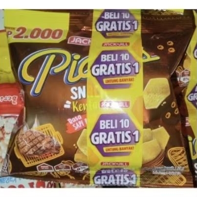 

PIATTOS KENTANG RASA SAPI PANGGANG 1 RENTENG ISI 10 BKS