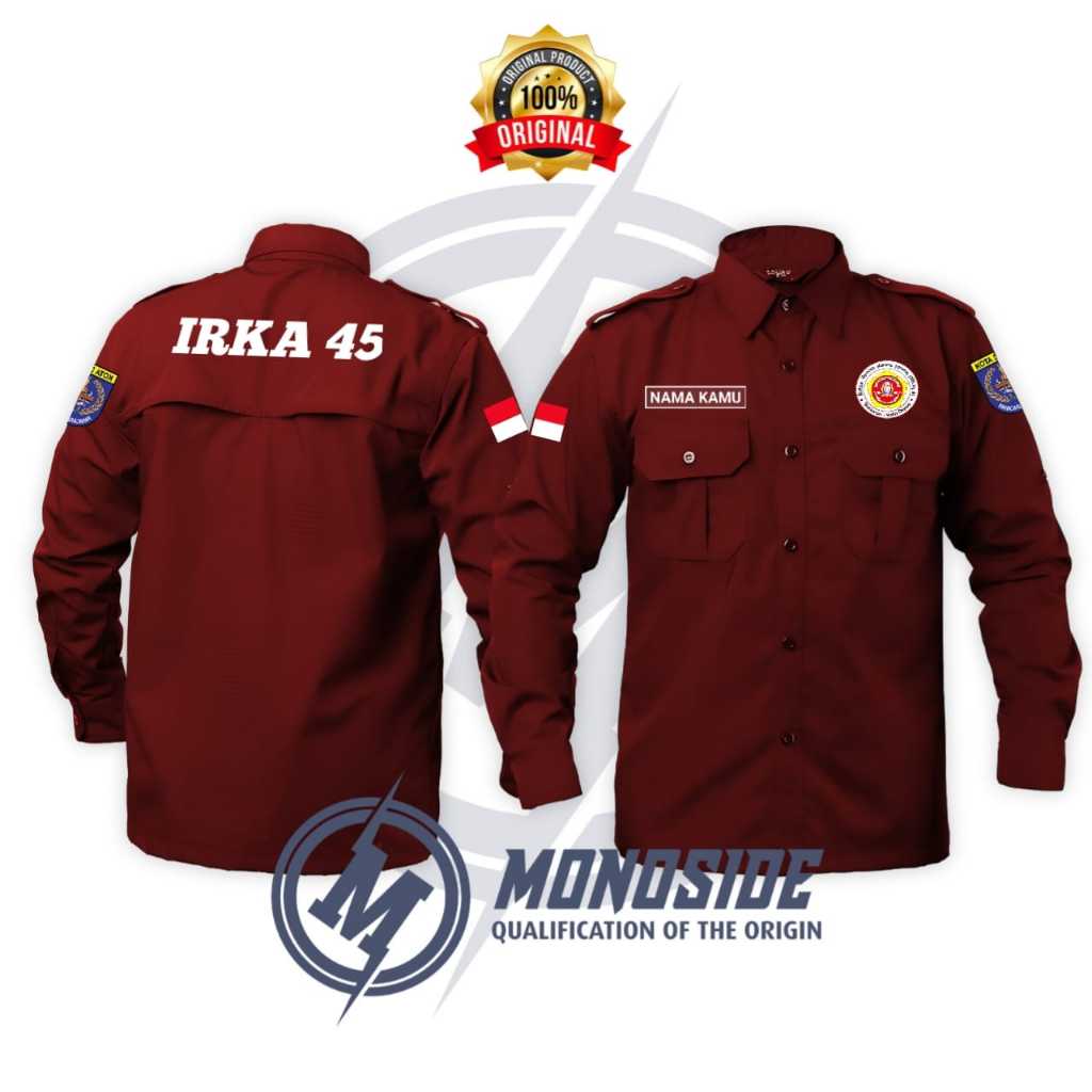 KEMEJA  PDL PDH IRKAS 45 KARANG TARUNA CUSTOM BORDIR