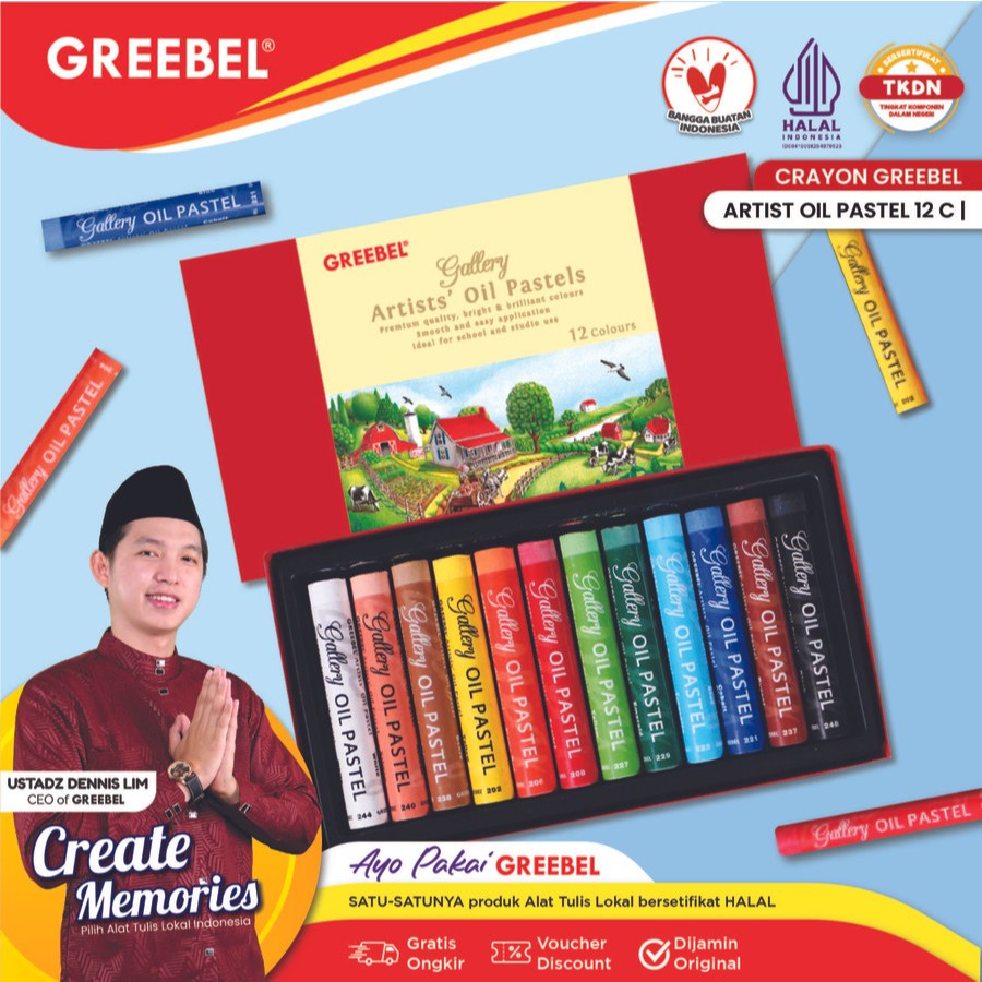

CRAYON ARTIST 12 WARNA I ARTIST OIL PASTEL 12 WARNA