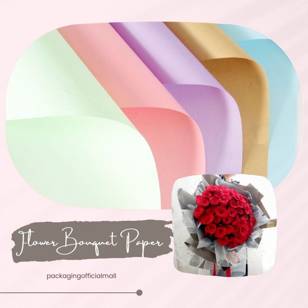 

FLOWER BOUQUET PAPER / CELLOPHANE / FLORIST PAPER / KERTAS BUKET BUNGA / WRAPPING WRAPPER