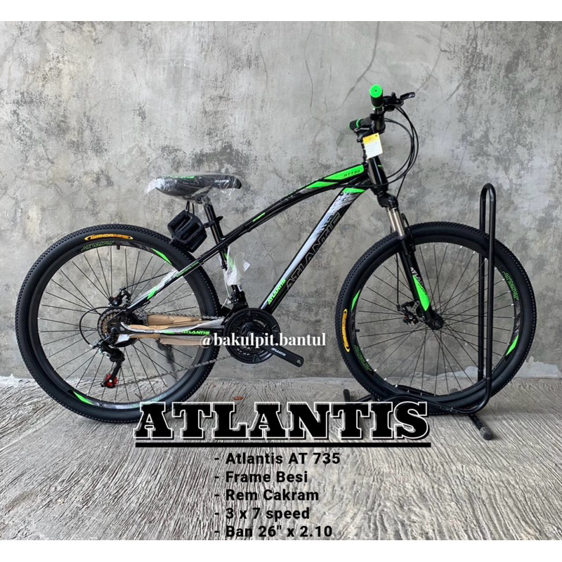 Sepeda anak cowok Dewasa Gunung MTB Atlantis rangka besi ukuran 26 inch | sepeda gunung mtb ring 26 