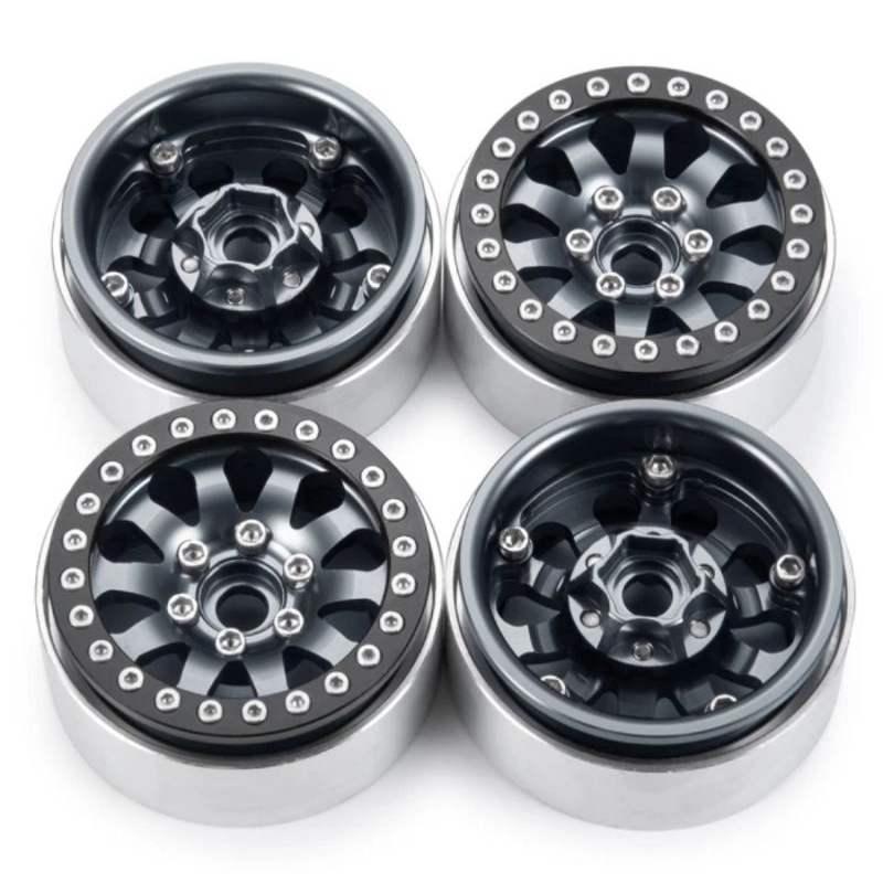 4pcs velg beadlock 1.9 Rc Axial Scx10 Rgt Trx4 rc4wd 1/10 Velg Rc 1/10