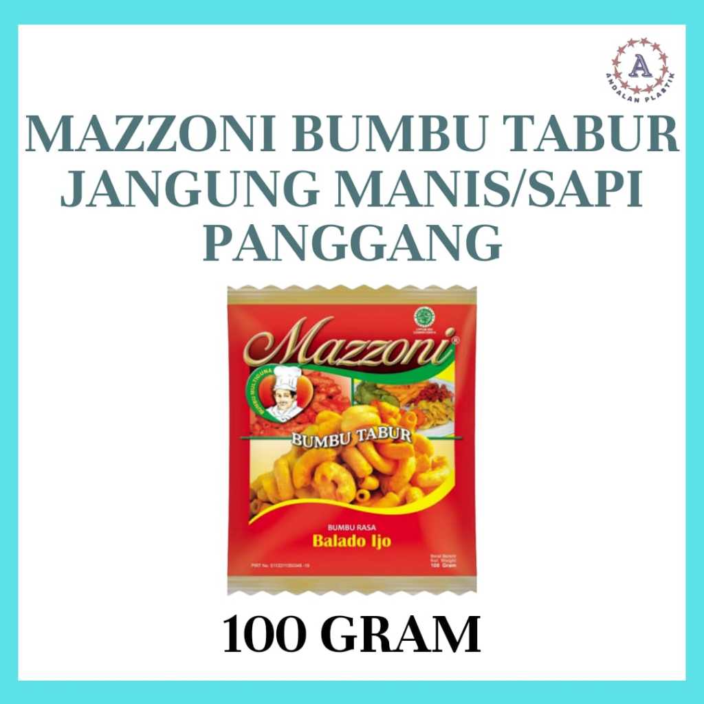 

Mazzoni Bumbu Tabur Jagung Manis / Sapi Panggang 100gr