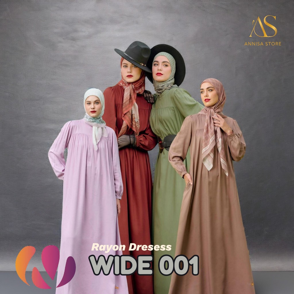 DRESS RAYON WANITA REMAJA GAMIS RAYON NIBRAS WIDE 01 | GAMIS  RAYON MODEL NIBRAS WIDE SERIES 001