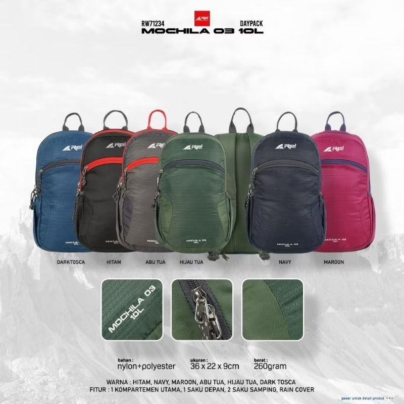 Tas Ransel Arei Outdoorgear Mochila 03 10L