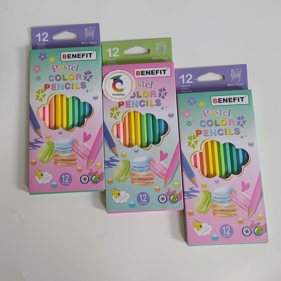 

Pensil Warna BENEFIT 12w Pastel Panjang