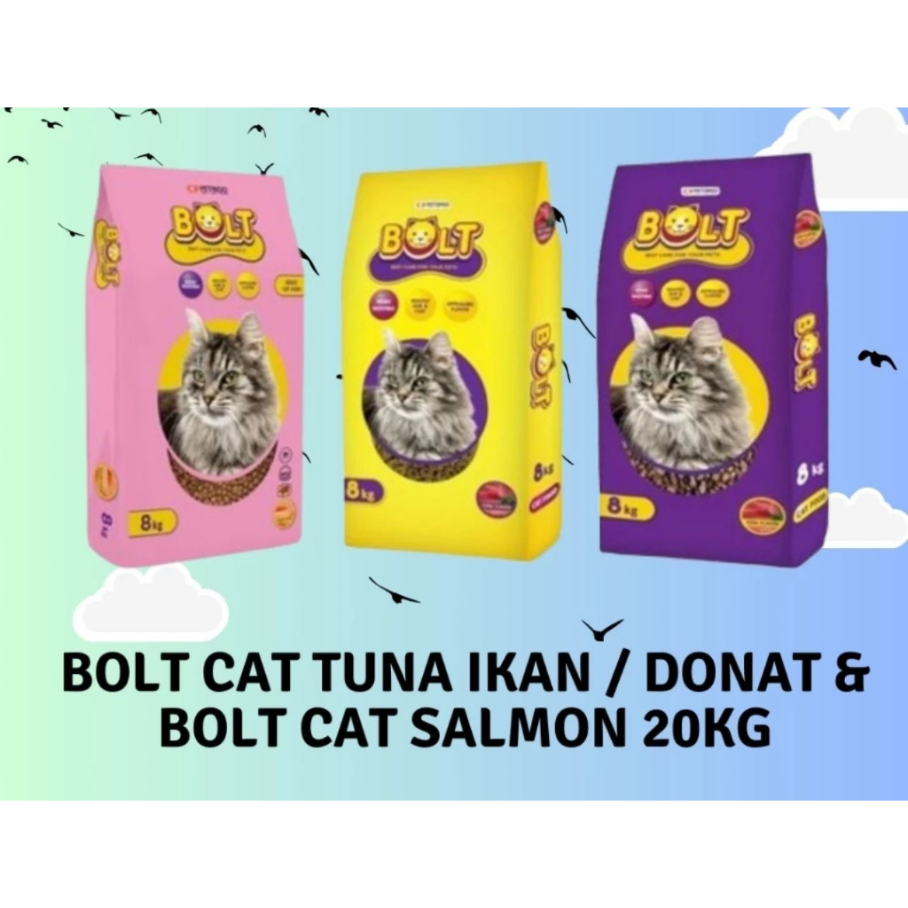 BOLT CAT FOOD PAKAN KUCING 20KG
