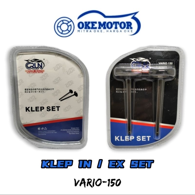 KLEP IN/EX Set Motor VARIO-150 CRUN
