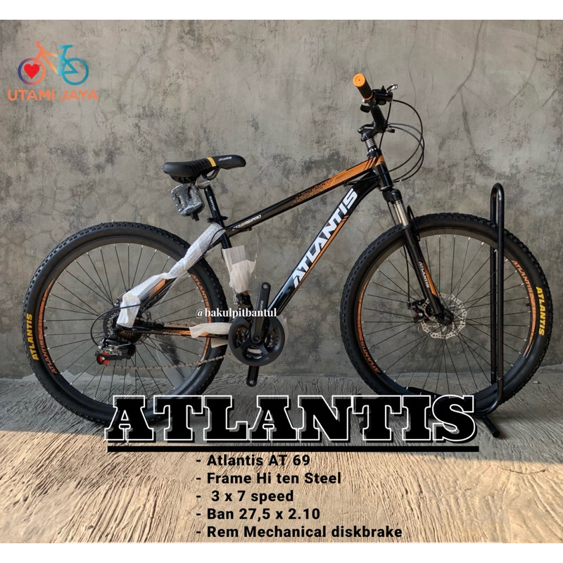 Sepeda anak Cowok Gunung MTB Atlantis ukuran 27,5 inch / Sepeda Gunung atlantis | Sepeda MTB ring 27