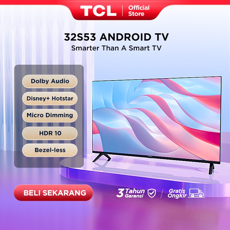 [FLASH SALE] TCL iFFALCON 32 inch Smart HD TV - Android 11 - Google Play/Netflix/YouTube - WiFi - NE