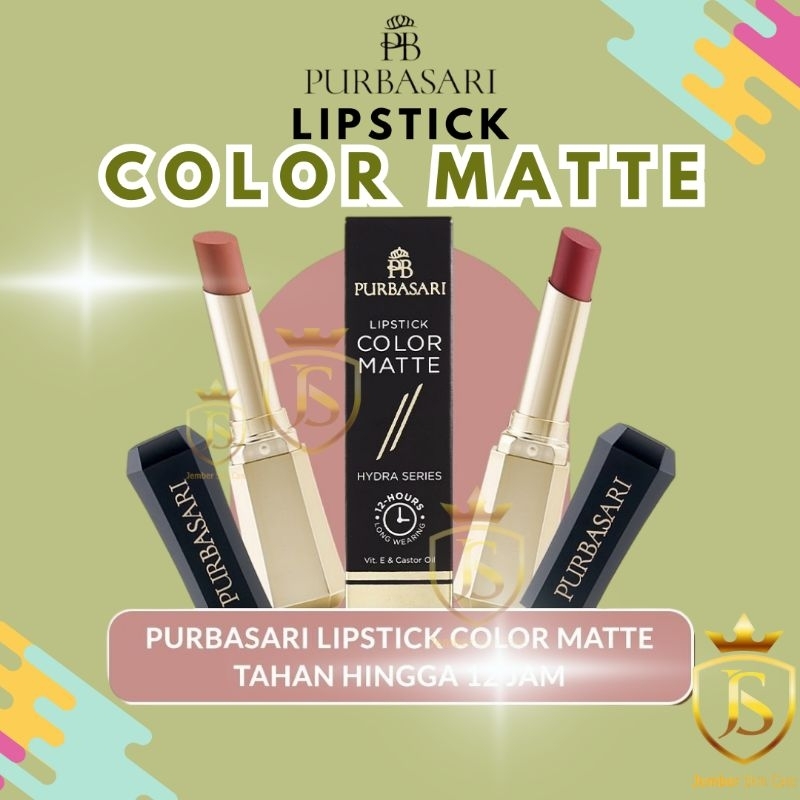 PURBASARI Color Matte Lipstick | Purbasari Lipstik Color matte
