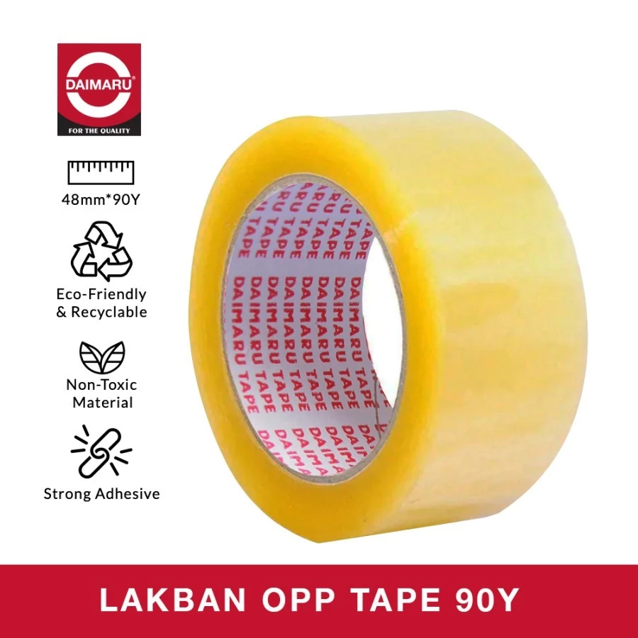 

(1 Pcs) DAIMARU Lakban / Isolasi / Lem Bening / Transparant 2 Inch 48mm x 90 yard