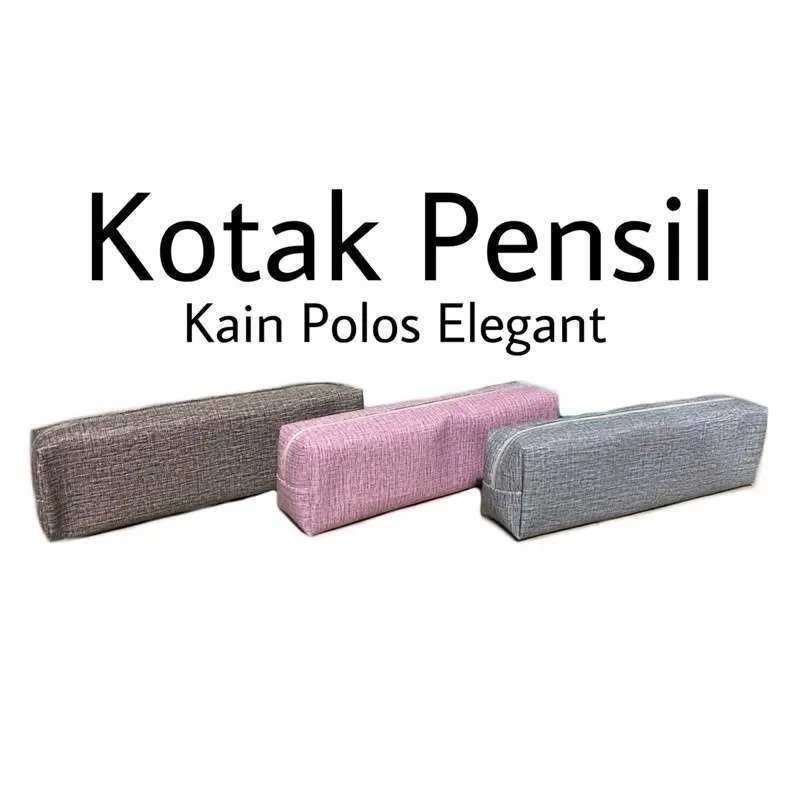 

COD Joymart Kotak Pensil Kain Polos Resleting Tempat Alat Tulis Mini Kain Polos