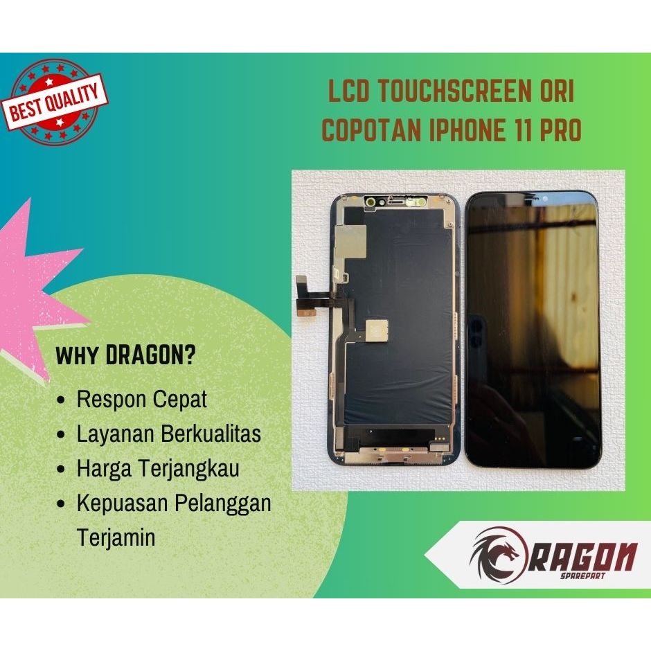 LCD Touchscreen iPhone 11 Pro/11 Pro Max Ori Copotan Bergaransi