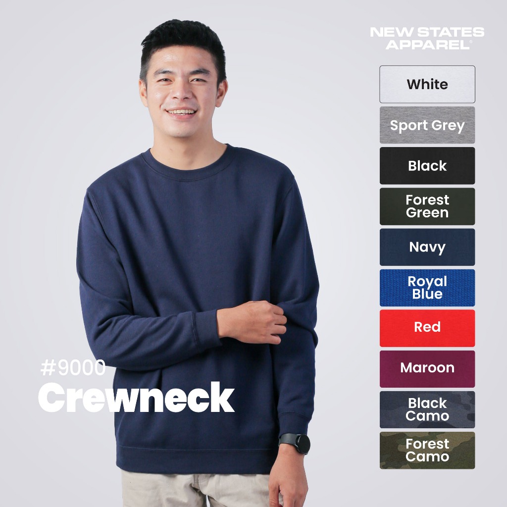 Jaket Polos Crewneck New States Apparel 9000