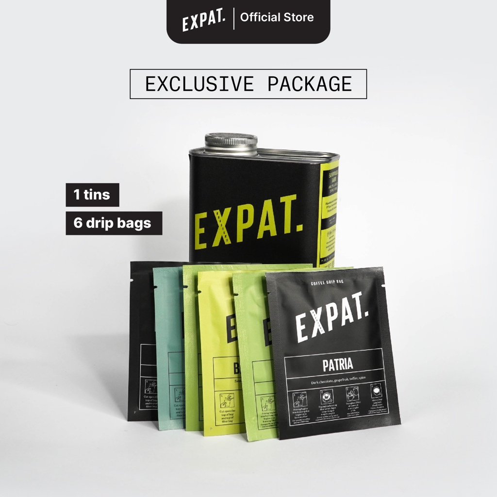 

Expat Roasters Espresso Blend / Filter Coffee + Drip bag Biji & Bubuk Kopi | Package Set 1