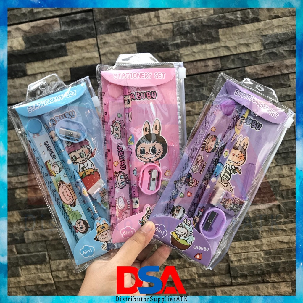 

SET ATK MOTIF LABUBU CUTE TERBARU SET ALAT TULIS ANAK SEKOLAH 5 IN 1