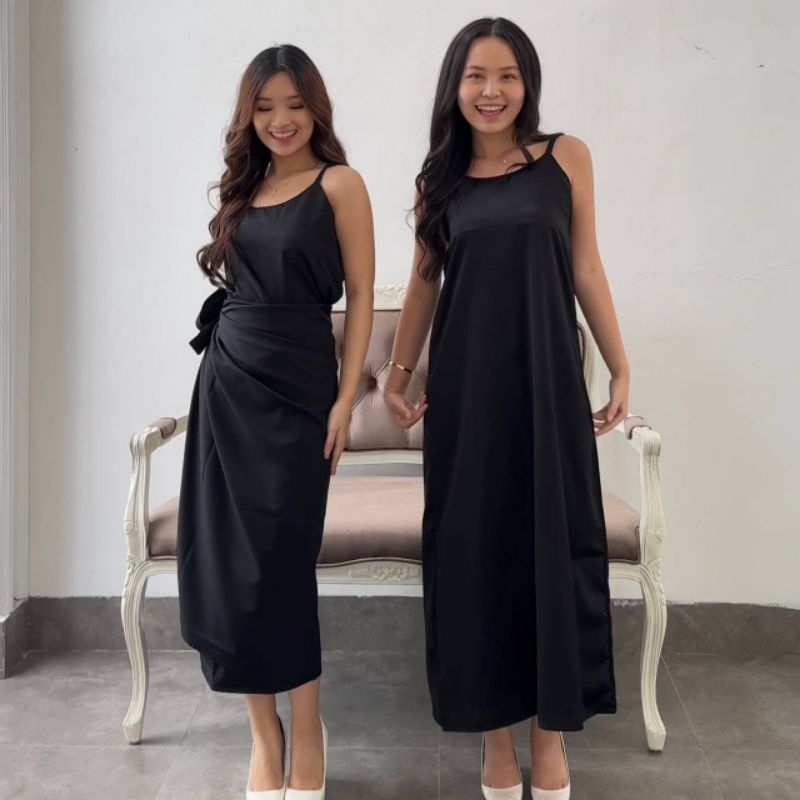 CARAVAL - Premium Silk Dress / Dalaman Dress Satin / Inner Satin / Dalaman Hijab