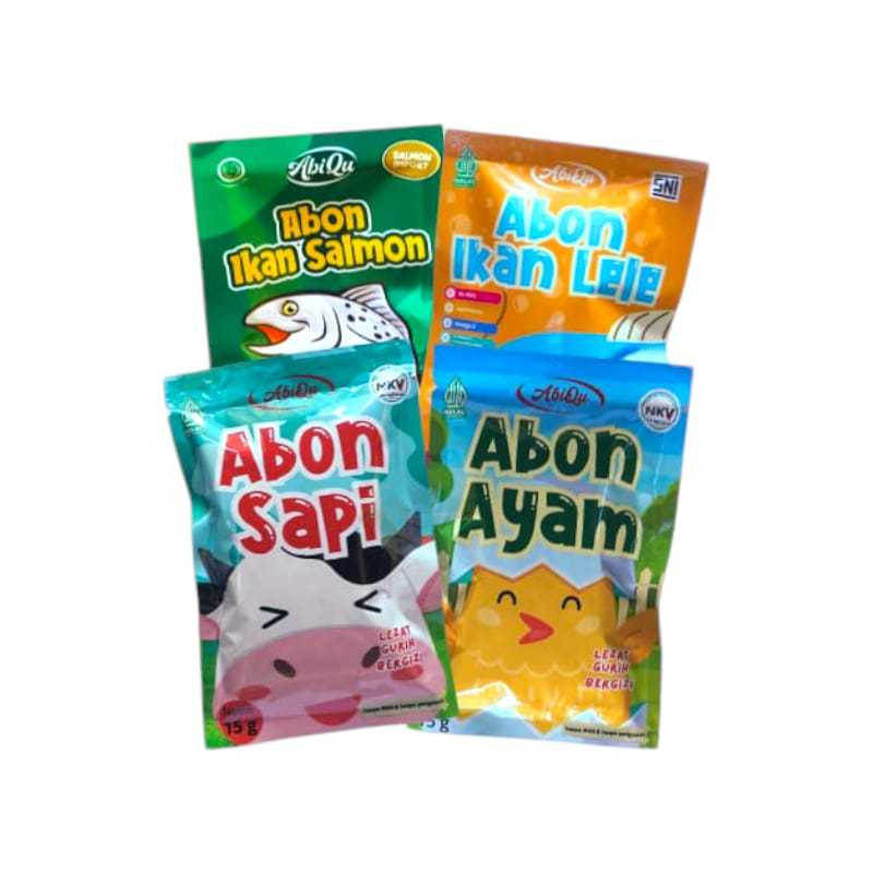 

Abiqu Abon MPASI Kemasan Sachet 15gr NO MSG Abon Abiqu Sehat