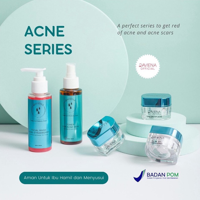 OFFICIAL DAVIENA SKINCARE ACNE SERIES  DAVIENASKINCAREPUSAT KODE K2O3