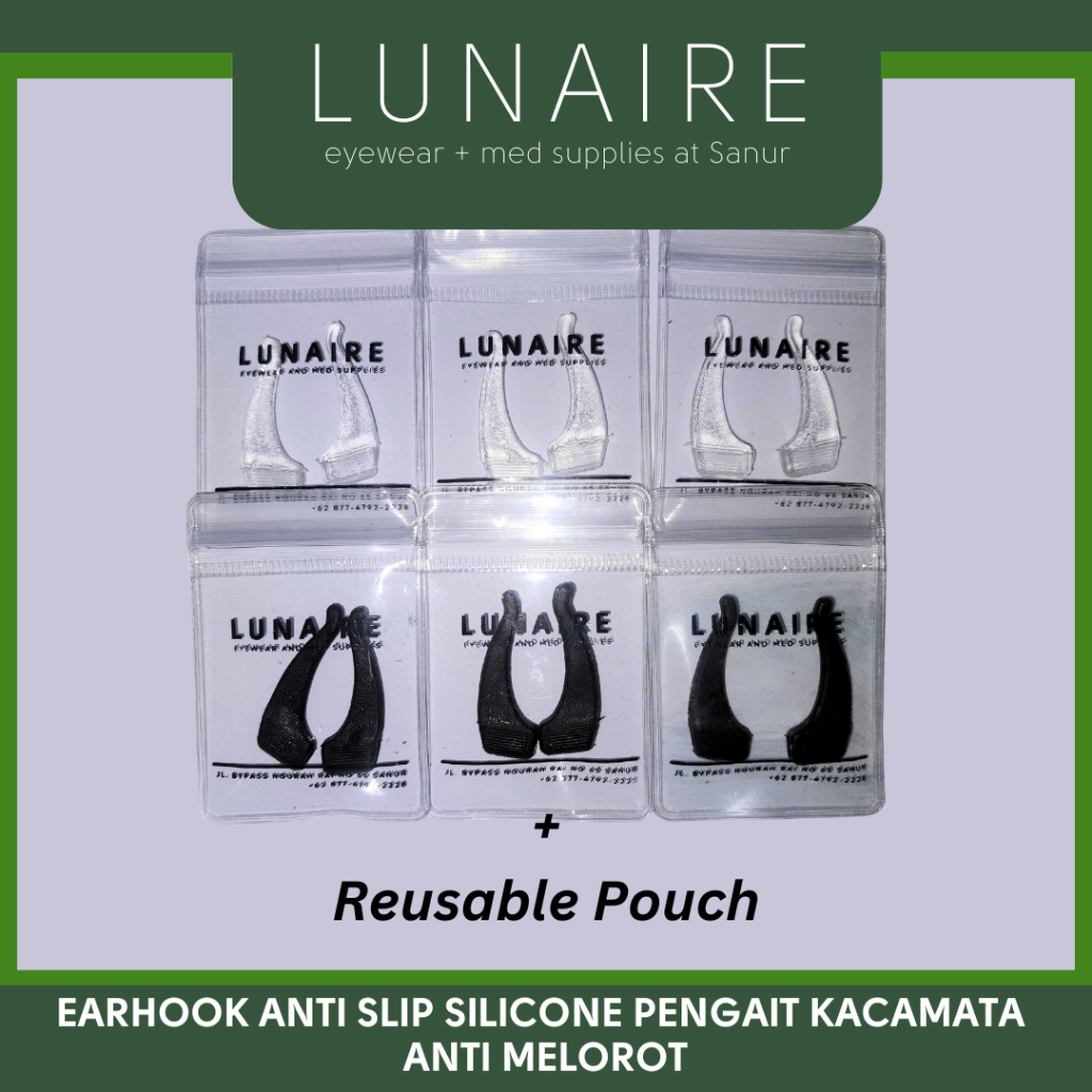 Earhook Kacamata Silikon Anti Slip Anti Melorot l Penahan Gagang Kacamata