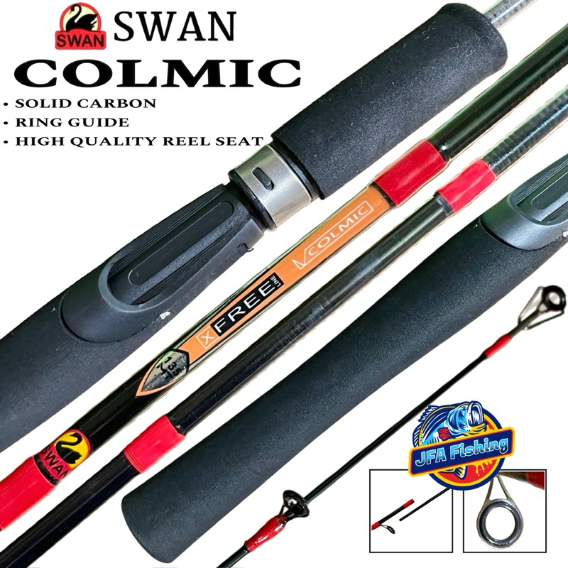 Joran Spinning Rod Swan COLMIC Carbon Solid 120/135/150cm