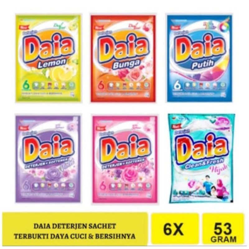detergent bubuk/daia detergent renceng/sabun pencuci pakaian sachet