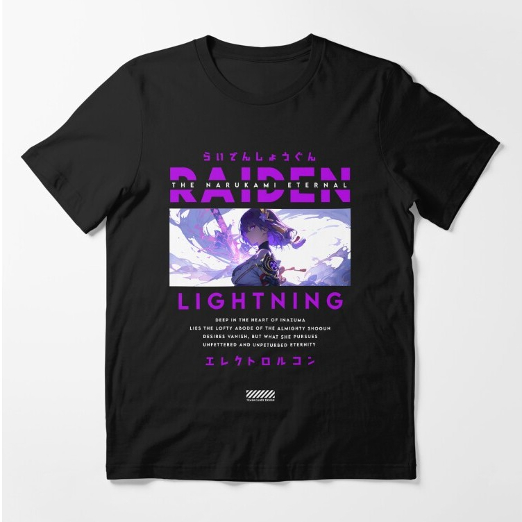 Kaos Polos Raiden Shogun Genshin Imp