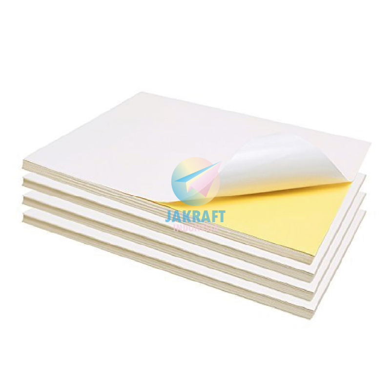 

(50 Lembar) Kertas Stiker Sticker Glossy Chromo Bontax Art Paper F4 Folio IDEO Tahan Air High Quality