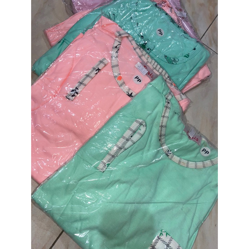 Kia - Baju Tidur Wanita Bahan Kaos Ukuran Jumbo Celana Panjang LD 110-120cm